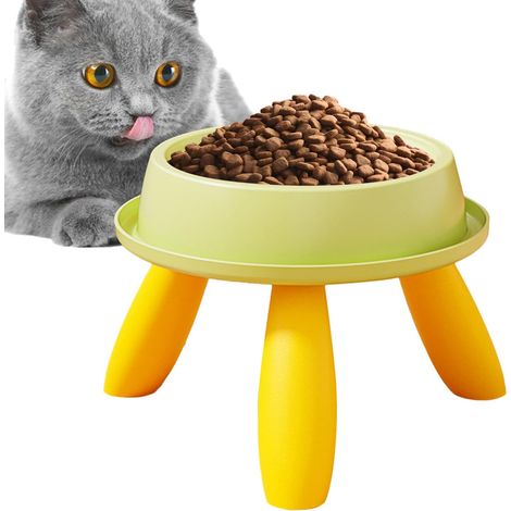 Gamelles surélevées pour chats et chiens, design compact, gamelle anti-vomissements pour chatons et chiots, usage quotidien, recommandée par les vétérinaires, pour une utilisation à la maison, en exté (1/5)