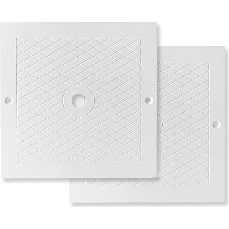 Quadratischer Deckel mit 25,4 cm für Pool-Skimmer, Rundquadrat-Deckel für Pool-Skimmer, Aufstellpool, eingelassenes Pool, Beton, Spa (1/5)