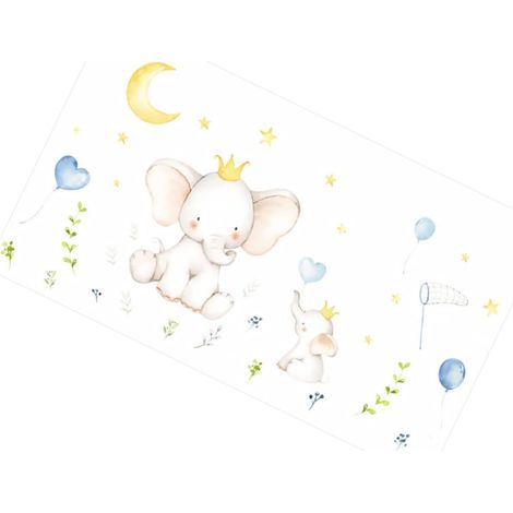 Toyvian 1 Feuille Décoration Vinyle Ballon Éléphant (1/5)