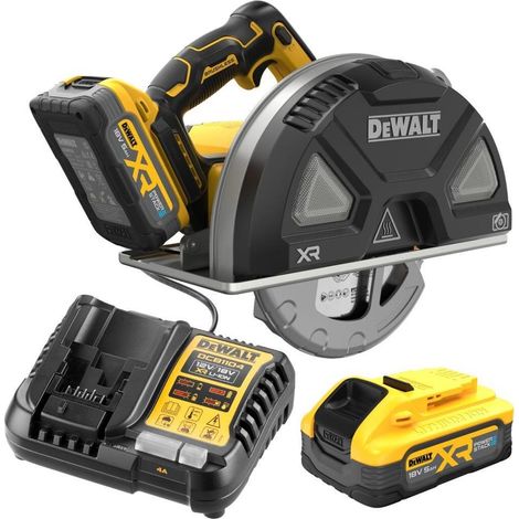 Elektrische Handsäge dewalt dcs383h2 gelb 184 mm
