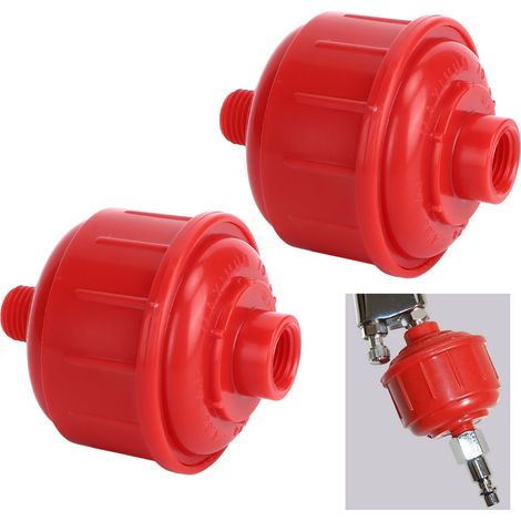 2 unités à vendre : filtre pour pistolet à peinture G1/4, bille filtrante en plastique, pulvérisateur à brouillard d'huile, filtre à eau pour peinture, outils pneumatiques (1/5)