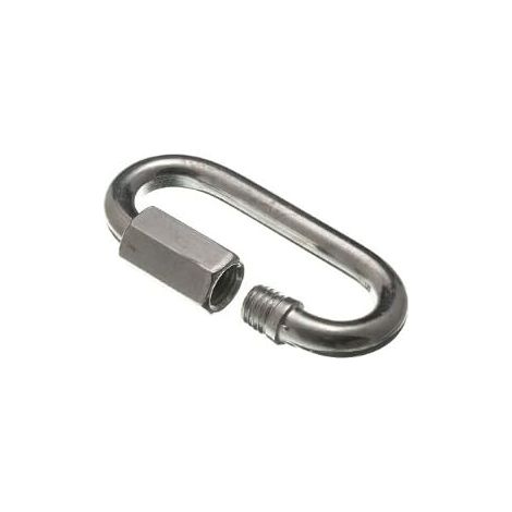 1 x fixation de chaîne à maillons rapides en acier inoxydable M6 BZP (1/2)
