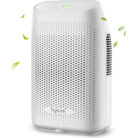 Déshumidificateur, 700ml Electrique Absorbeur d Humidité, 0,96kW in 24h, Arrêt automatique, Portable pour la Maison Salle de Bains, Chambre, Bureau, Placard