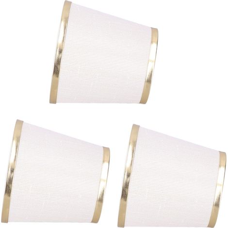 Lot de 3 abat-jour E14 en forme de tonneau pour lampe de table, installation Meson, tissu, pour lampe de plafond de chambre. (1/5)