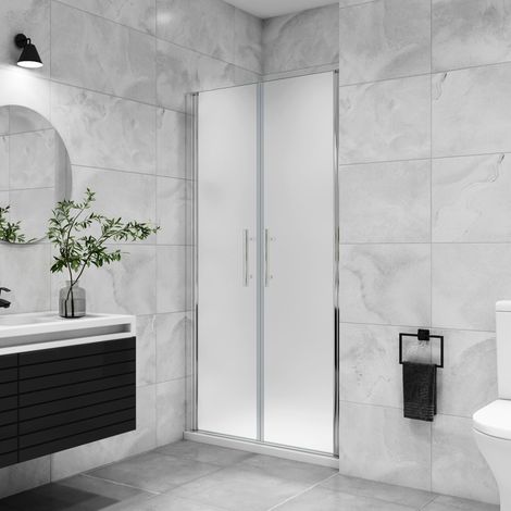 80x195cm Duschkabine Duschtür Pendeltür Nischentür Duschabtrennung Schwingtür 6mm ESG NANO Glas (1/5)
