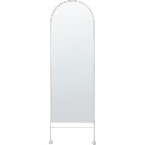 Wandspiegel JARNAGES 45 cm 145 cm Metall Weiß (1/5)