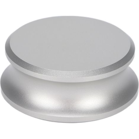 Stabilisateur de Poids pour Platine Vinyle, Disque de Serrage en Aluminium Noir pour Lecteur de Disques (1/5)