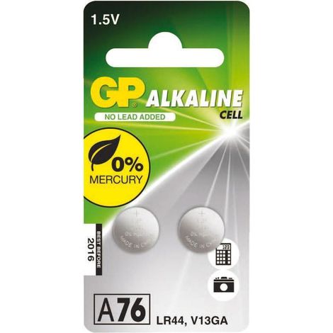 GP Batteries  Pilas microalcalinas 2 pilas LR0044-B2MF GP 1.5V 110 mAh G342 (1/2)
