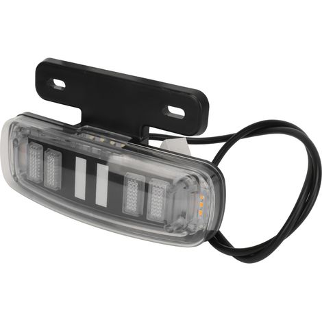 Feu arrière 12 V pour moto, feu stop et clignotant avec support de plaque d'immatriculation, compatible avec vélos électriques, scooters électriques, motos tout-terrain et quads. (1/5)