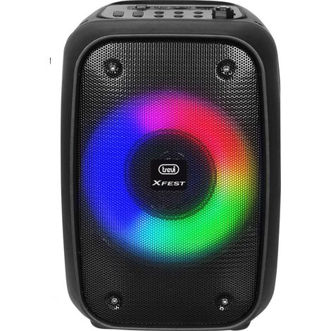 Trevi XFest XF 150 KB Enceinte amplifiée portable 15W, USB, Micro SD, Bluetooth et fonction TWS, enceinte de karaoké avec microphone inclus (1/5)