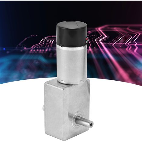JGY-370 Encoder-Getriebemotor, langsam laufender Schneckengetriebemotor, Motor mit zwei Abtriebswellen, 15 mm Wellenlänge, 6 V DC, 90 U/min (1/5)