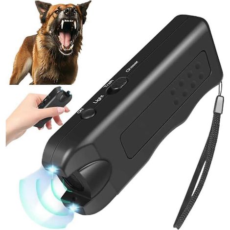 Répulsif à ultrasons pour chiens, version améliorée 2024, dispositif anti-aboiements ultrasonique pour chiens