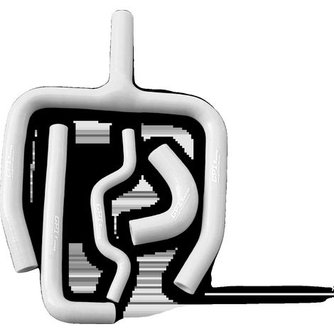 Durite de radiateur en silicone, refroidissement amélioré, construction durable, BLANC (1/2)