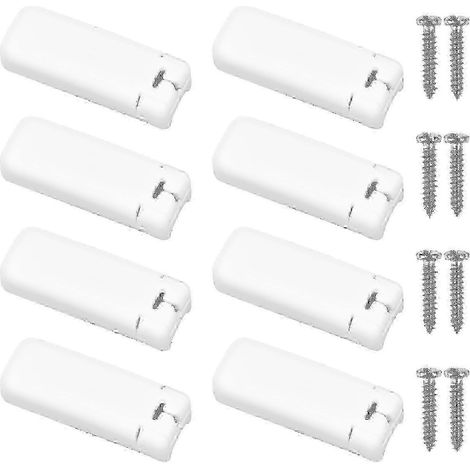 Lot de 8 pièces de rechange pour stores plissés (25-26 pièces), supports de serrage, sabots de serrage pour stores plissés à tension, avec support adhésif g20241698301 (1/4)