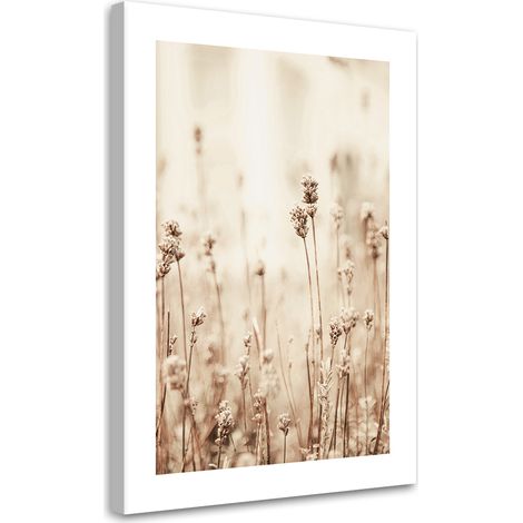 Tableau sur toile Fleurs des champs délicates 40x60 (1/5)