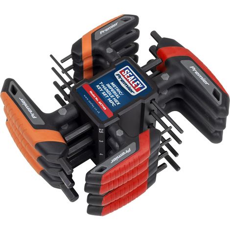 Sealey AK7149 Premier Metric/Imperial T-Handle Hex Key Set 14pc (1/3)