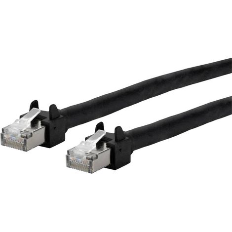 Metz Connect 13084F5000-E RJ45 Câble réseau, câble patch CAT 5e S/UTP 5 m noir 1 pc(s) (1/3)