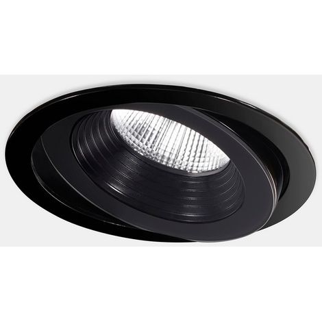 LEDS C4 Dako Réglable Ø100mm Encastré Extérieur LED Petit Noir IP65 IK06 3000K (1/3)