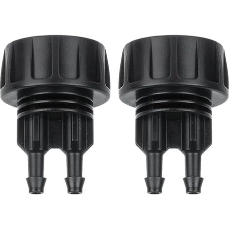 Lot de 2 adaptateurs de robinet de jardin, filetage femelle G3/4 vers connecteurs de tuyau d'irrigation goutte à goutte de 6,35 mm, adaptateur de tuyau d'arrosage pour serre, terrasse, (1/5)