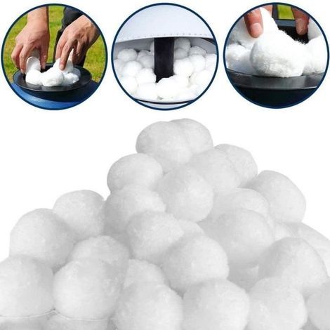 (200 g) 200 g Schwimmbadfilterbälle, Poolfilterbälle zur Wasserreinigung, Filterbälle für Sand- und Kiesfilter (1/4)