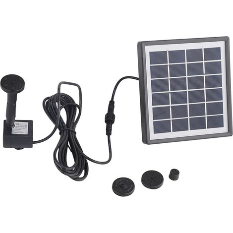 Kit de fuente solar para jardín: bomba de agua solar de 175 l/h para estanques, bebederos y piscinas. (1/5)