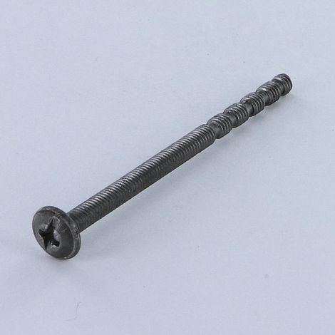 Vis Poelier tête ronde large TRL POZI et fendu M4X65 Filetée sur 25 Sécable Acier brut-500 pièces