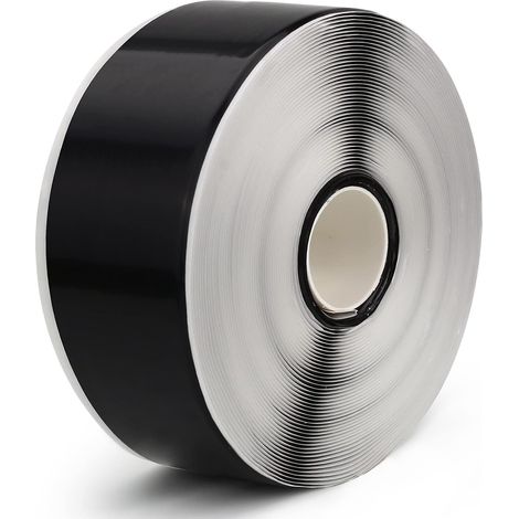 Ruban Adhésif en Butyle 1 Rouleau 51mm x 15m Noir Ruban Adhésif Étanche Auto-Scellant Extra Épais et Résistant pour Terrasses en Bois Coutures Poutres de Toit (1/5)