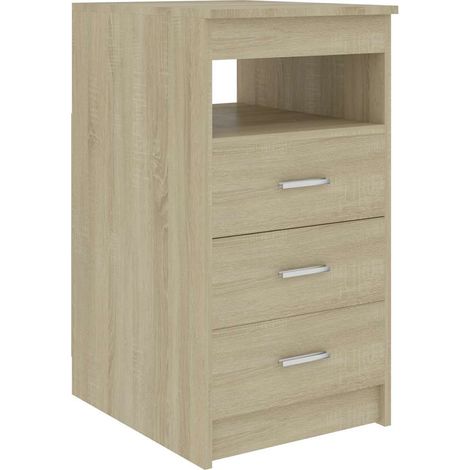 Drawer Cabinet Sonoma Oak 40x50x76 cm Engineered Wood vidaXL