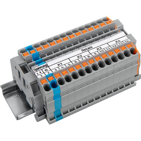 WAGO Relaisklemmenleiste 821-502 grau 2,50mm²