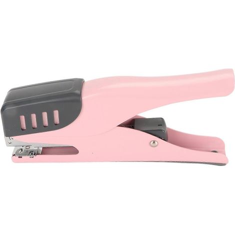 Agrafeuse de bureau ergonomique, capacité 20 feuilles, agrafeuse de bureau sans effort, en métal avec revêtement antidérapant (1/4)