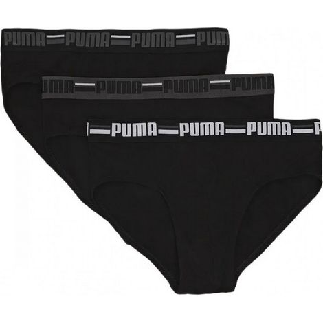 Puma BASIC BRAND ELASTIC 3er-Pack Herren-Slips schwarz 93545801 r M