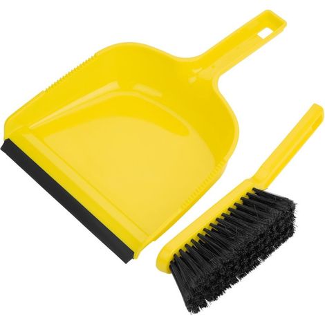 Ensemble pelle et balayette jaune - 226 x 321 x 82 mm - JANTEX (1/5)