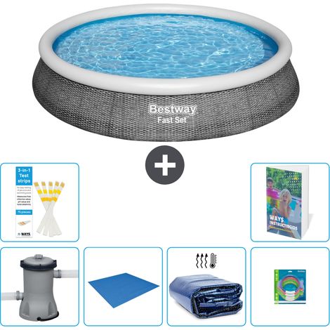 Bestway Piscina Bestway Fast Set Rotonda - 396x84 cm - 7-pezzi  S220