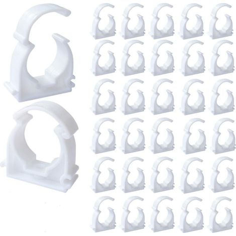 Collier Multicouche 20mm Clip de Tuyau 50Pcs Clips de Tuyau Collier de Serrage pour Les Conduites D'eau la Fixation de Conduites Domestiques Etc (M20) (1/4)