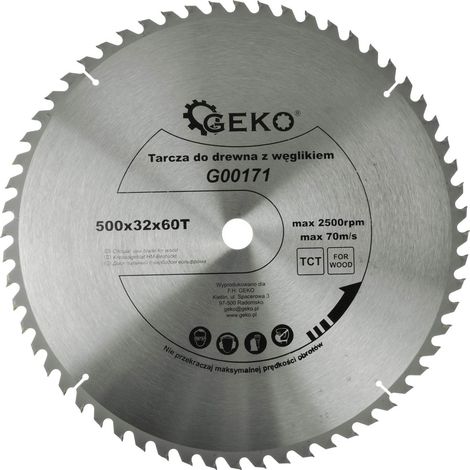 Lame de scie circulaire TCT pour bois Ø500x32 60 dents (1/3)