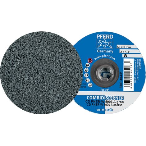 PFERD TOOLS COMBIDISC verpresste Vliesronde CC PNER Ø 50mm Weich A Grob für Finish 25 Stk