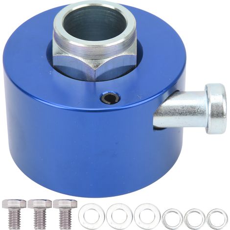 Moyeu à dégagement rapide à 3 trous pour volant, bouton-poussoir bleu, 3/4 pouces-AquaForge (1/5)