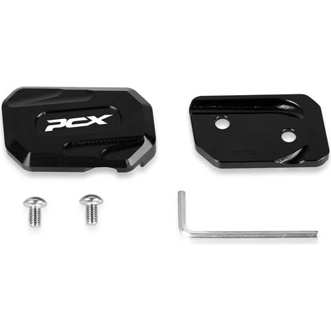 (Noir PCX)2023 Pièces Moto Compatibles pour HONDA PCX125 pcx 125 2018-2023 Béquille de moto : extension de support et de repose-pied latéral maxpower (1/4)