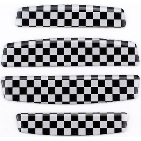 Bandes anti-choc - 2 paires - Protections de portes de voiture - PVC - Accessoires auto - Autocollants coins pare-chocs - Universels - Adaptés aux portes, WC, tiroirs et tables en verre - 9.6x2cm - No (1/5)