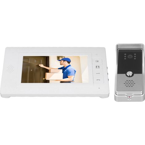 Système d'interphone vidéo couleur HD 7 pouces, interphone filaire intelligent pour bâtiment de villa (1/5)