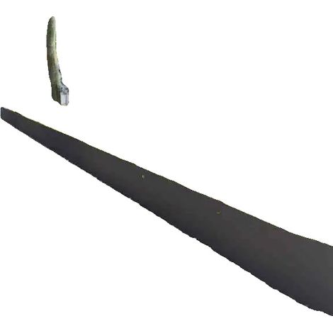 Bordillo para césped, acero laminado en frío, fácil instalación, negro. (1/2)