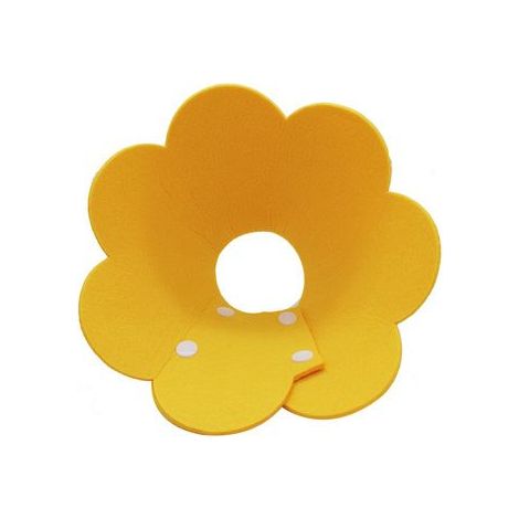 Filz-Halsband mit Sonnenblumenmuster für Hunde und Katzen, Anti-Leck- und Wundschutzhalsband (Gelb, XS - Super Small (geeignet für Katzen unter 1 Jahr)) (1/5)