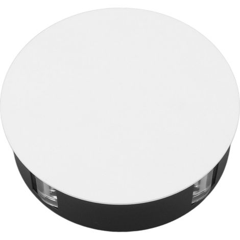 Aluminium-LED-Wandleuchte, 4 LEDs, 12 W, 360° Abstrahlwinkel, für Wohnzimmer, Schlafzimmer, Flur, KTV, Restaurant (AC85-265V, 12 W, rund, weiß) (1/5)