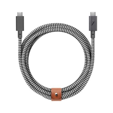 Native Union Belt Cable USB-C to USB-C Pro 2,4m Zebra 240W (1/5)