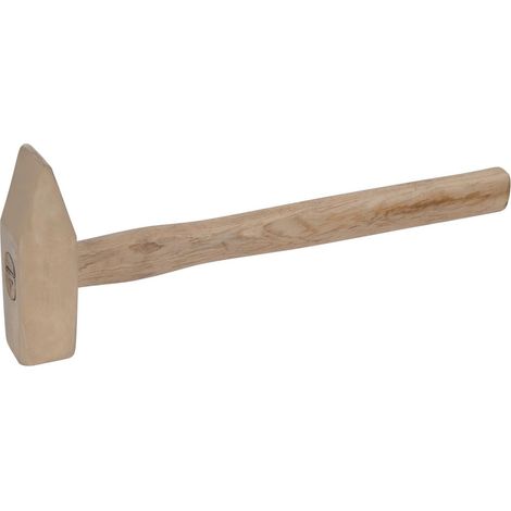 KS TOOLS 963.2121 - MARTEAU - MANCHE HICKORY - TÊTE 1200G, 400MM - GAMME BRONZEPLUS - ANTIDÉFLAGRANT - ALLIAGE ALUMINIUM-BRONZE (1/2)