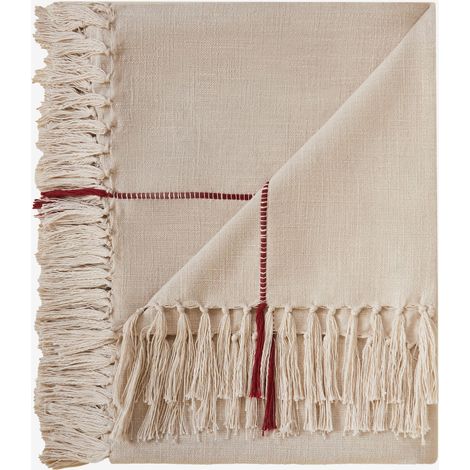 SKLUM Tischdecke 240x140 cm aus Baumwolle Viwela Weiss                                  