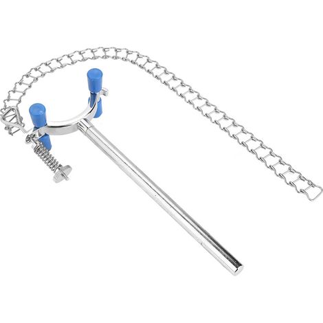Pince de fixation pour bécher de laboratoire, support métallique ajustable, accessoire chimique, maintien sûr du récipient en verre, équipement de paillasse. (1/5)