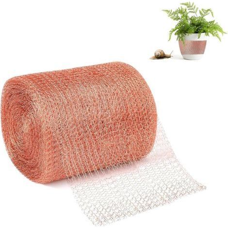 Aiperq – Copper netting 12.7cm x 6m – 100% pure mesh – Resistant to rodents and snails – Effective protection for raised beds (1/5)