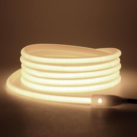 220V COB Ruban Led Flexible Néon Bande Led, 288 LEDs/M IP65 Etanche 50cm peut être coupé Bandeau LED pour Intérieur/Extérieur Maison Chambre Cuisine Décoration (1/5)
