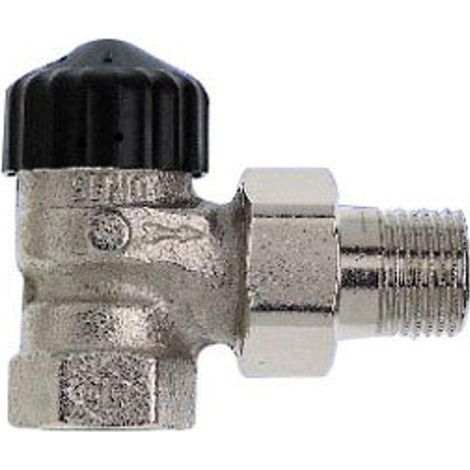 HEIMEIER Corps de vanne thermostatique Standard, équerre, DN 10, nickelé, 2201-01.000 (1/4)